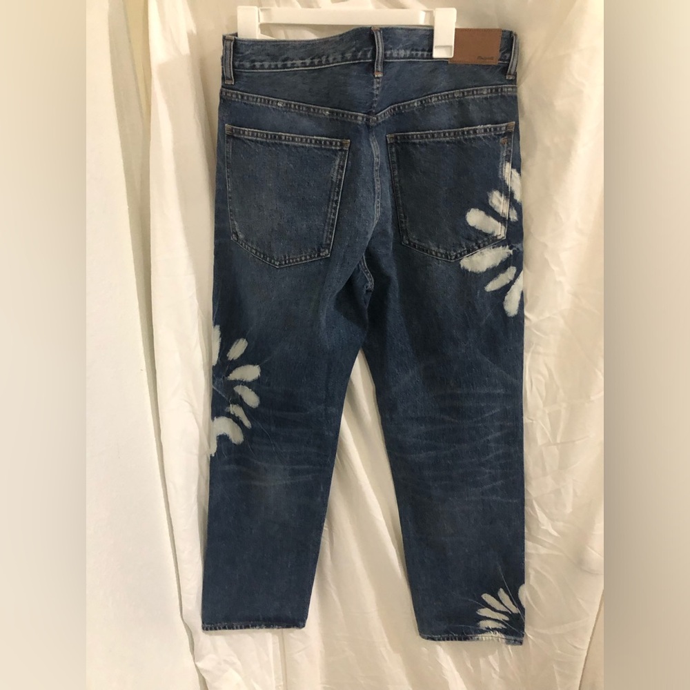 Madewell The Dean Easy Straight shibori wash Rigid Jeans size 30 brand new - Picture 5 of 17